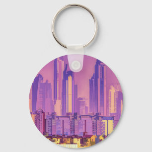Architecture Of Dubai Art Key Ring