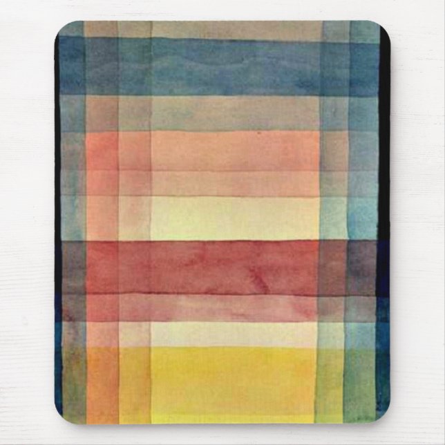 Architecture of the Plain, abstract art, Paul Klee Mouse Mat (Front)