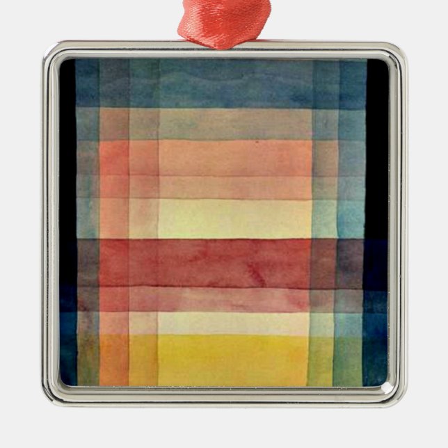 Architecture of the Plain by Paul Klee Metal Tree Decoration (Front)