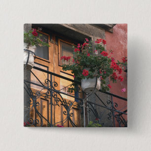Architecture on the streets of San Miguel de 15 Cm Square Badge