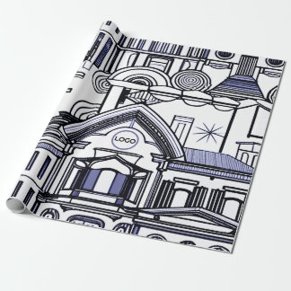Architecture Paintings Wrapping Paper