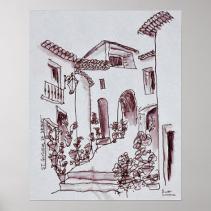 Architecture   Saint-Guilhem-Le-Desert, France Poster