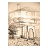 Architecture Traditional house Drawing sketch art