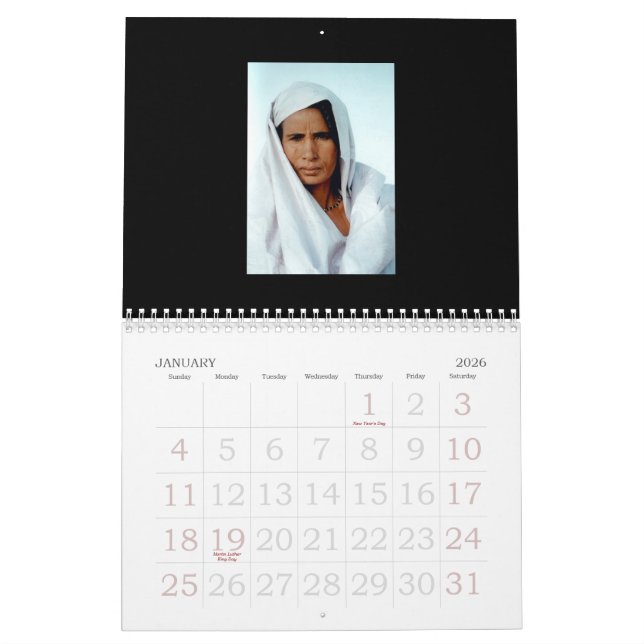 Archival 2009 AZCA Faces Of The Sahel Calendar (Jan 2026)