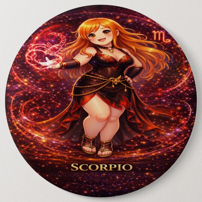 Archive Galaxy: Scorpio Shadow Familiar 6 Cm Round Badge (Front)
