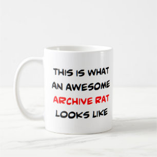 archive rat, awesome coffee mug