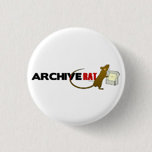 Archive Rat (Version 2) 3 Cm Round Badge