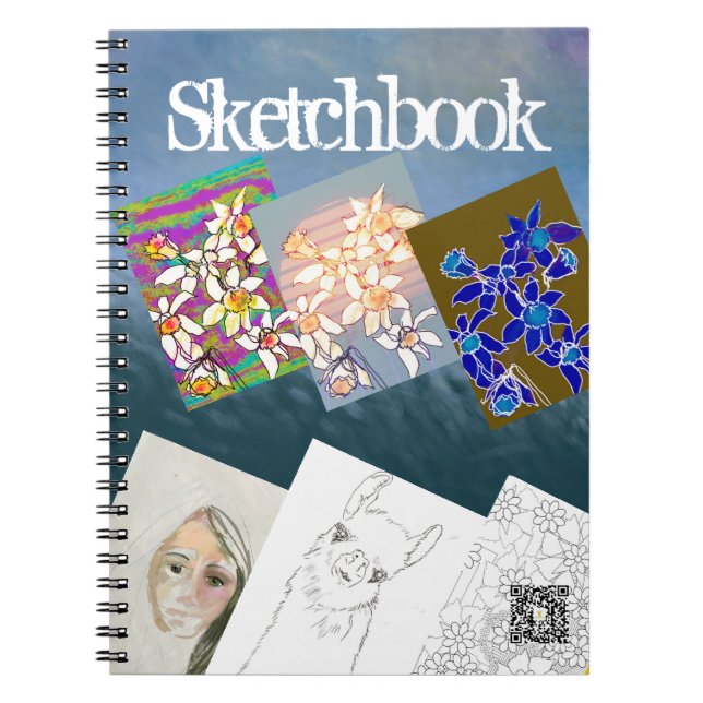 Archive Sketches & Drawings Birthday Gift Notebook (Front)