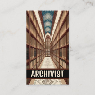 Archivist Archives Business Card