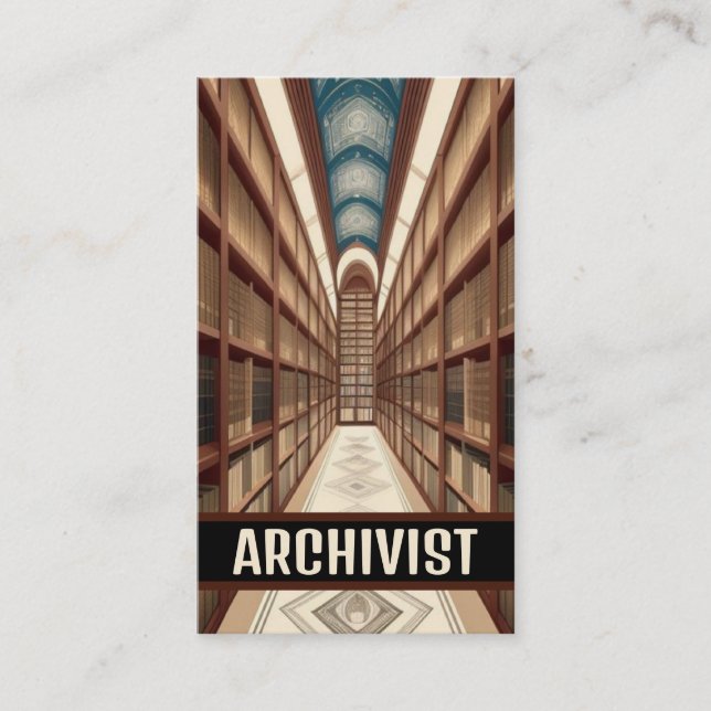 Archivist Archives Business Card (Front)