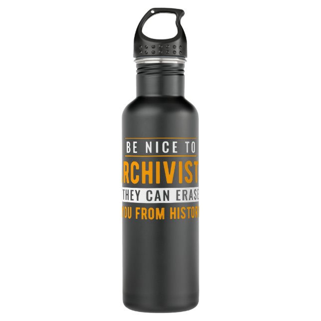 Archivist Archives History Classic T Shirt 710 Ml Water Bottle (Front)