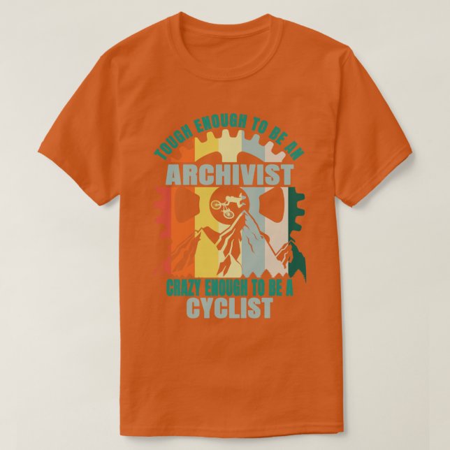 Archivist Biker Design T-Shirt (Design Front)