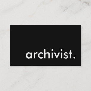 archivist. business card