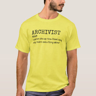 Archivist Definition Joke Shirt for Men