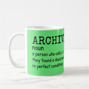 Archivist Definition Mug – History Lover Gift