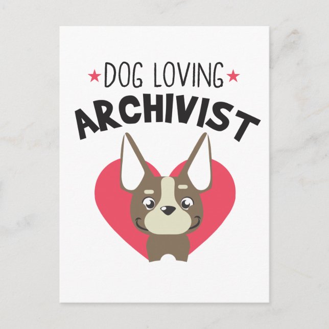 Archivist Dog Postcard (Front)