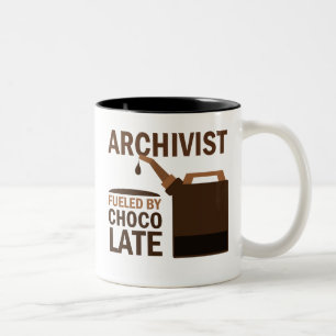 Archivist Gift (Funny) Two-Tone Coffee Mug