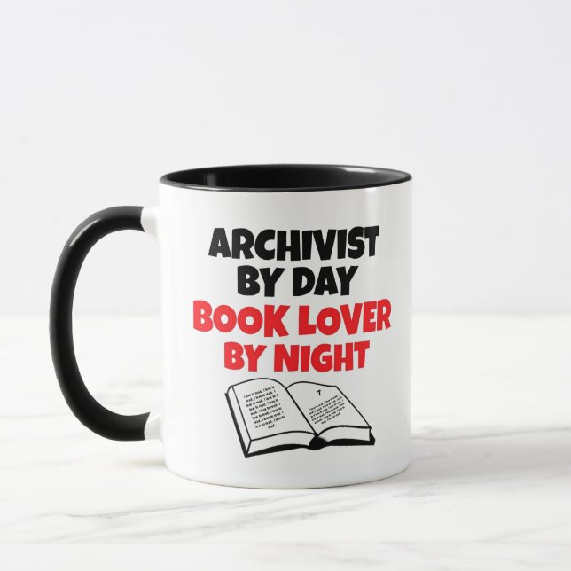 Archivist Loves Reading Mug (Left)