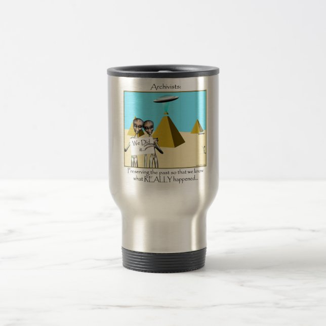 Archivists - Preserving the Past (Aliens) Travel Mug (Center)