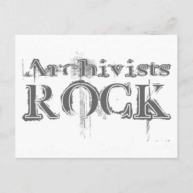 Archivists Rock Postcard (Front)