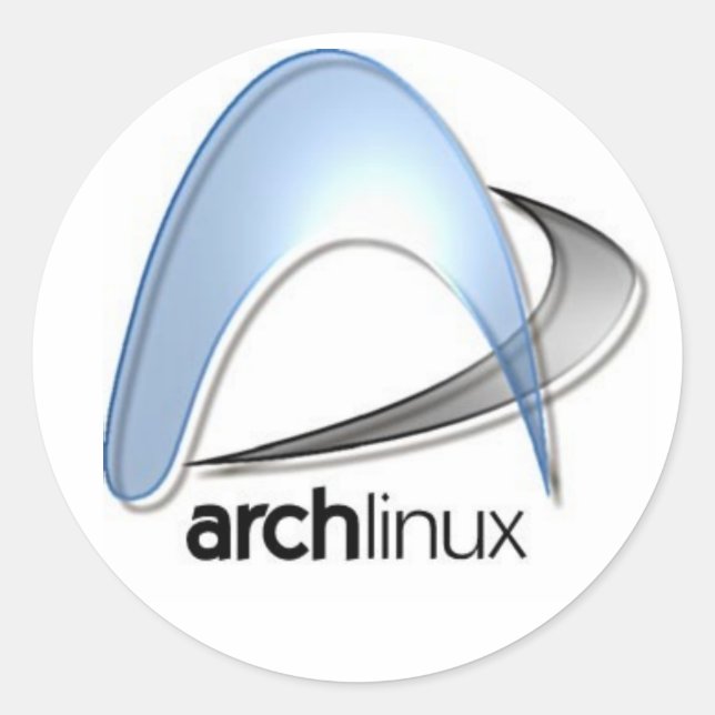 archlinux classic round sticker (Front)