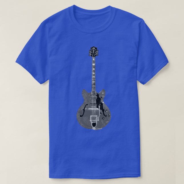 Archtop Hollow body Guild Jazz Guitar  T-Shirt (Design Front)