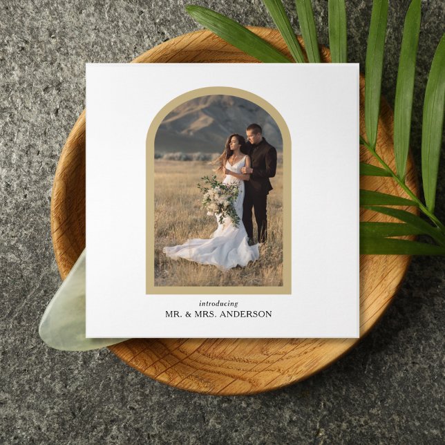 Archway Elopement Photo Gallery Tri-Fold Invitation (Creator Uploaded)