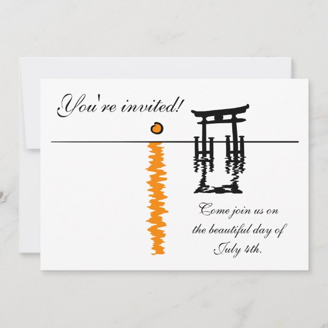 Archway Wedding Invitation (Front)