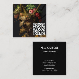 Arcimboldo - Four Seasons in One Head - QR Code Square Business Card