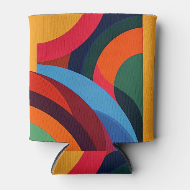 Arcing shapes in vivid colours can cooler (Front)