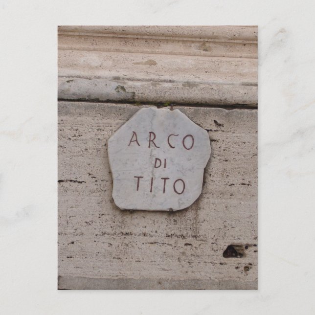 arco di tito stone postcard (Front)