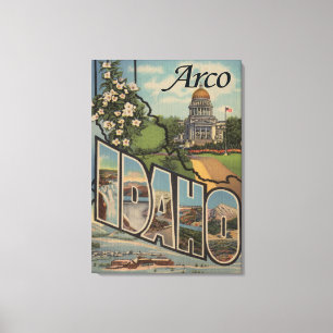 Arco, IdahoLarge Letter ScenesArco, ID Canvas Print