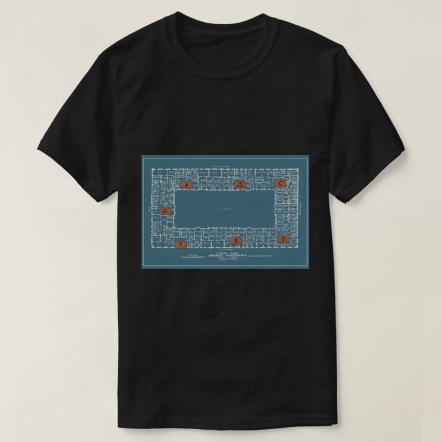 Arconia Building Plan   T-Shirt (Design Front)