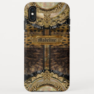 Arcos Leopard Chic Monogram  Tough iPhone XS Max Case