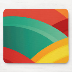 Arcs in vibrant colours mouse mat