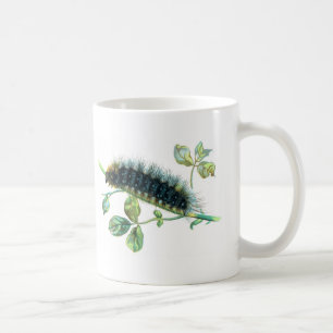 Arctia caja caterpillar coffee mug