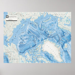 " Arctic: 2005/today - Seabed Map  Poster