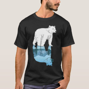 Arctic Animal Forest Trees Mountain Nature Polar T-Shirt