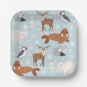 Arctic Animal Party Napkins Paper Plate