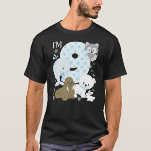 Arctic Animals 9th Birthday Polar Bear Walrus Fox T-Shirt