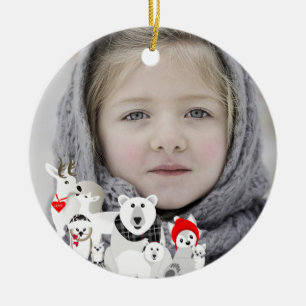 Arctic Animals  Ceramic Tree Decoration