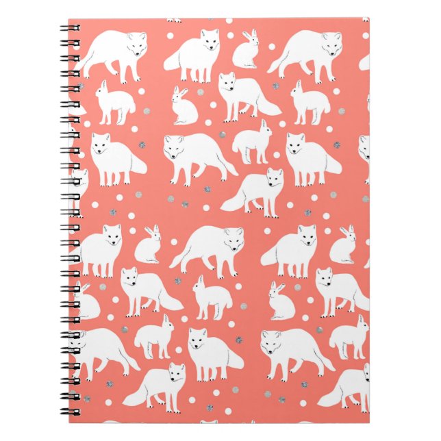 Arctic Animals Collection- Arctic Foxes and Hares Notebook (Front)