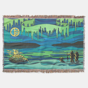 Arctic Art Blanket Inuit Love Throw Blanket Gifts