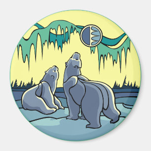 Arctic Art Fridge Magnet Polar Bear Art Gifts