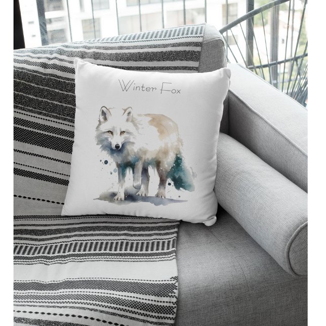 Arctic Beauty: Winter Fox custom Cushion (Creator Uploaded)