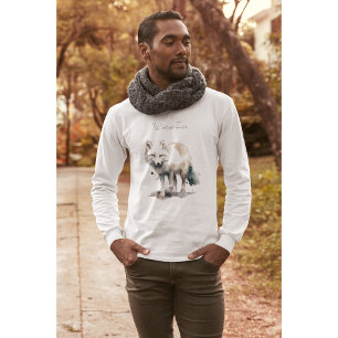 Arctic Beauty: Winter Fox custom T-Shirt