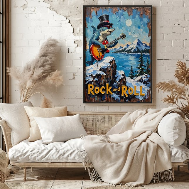 Arctic Blues: Shredding Shark Poster (Creator Uploaded)