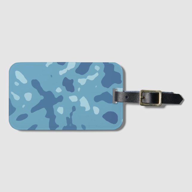 Arctic Camo Drift Luggage Tag (Front Horizontal)
