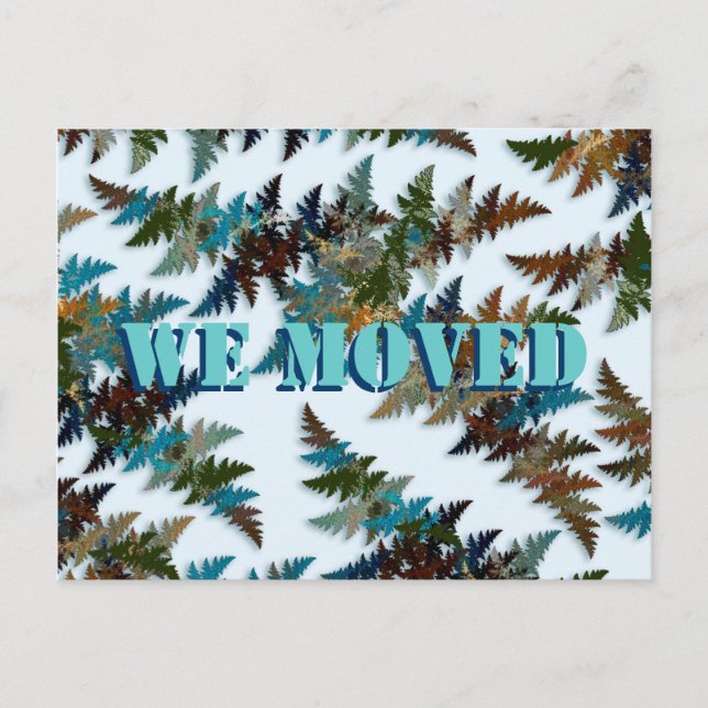 Arctic Camouflage Announcement Postcard (Front)