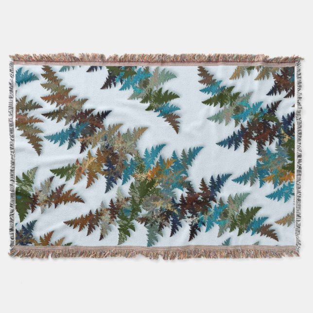 Arctic Camouflage Throw Blanket (Front)